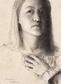 徐芒耀 2003年作 女孩肖像